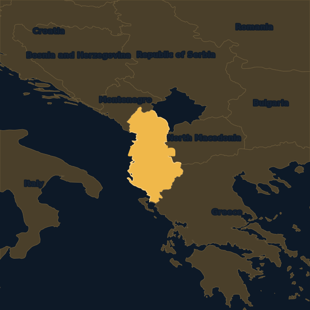 Albania location map