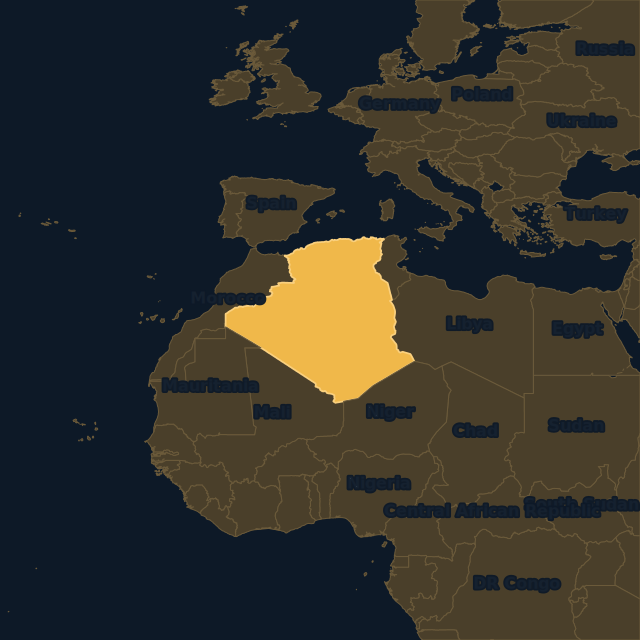 Algeria location map