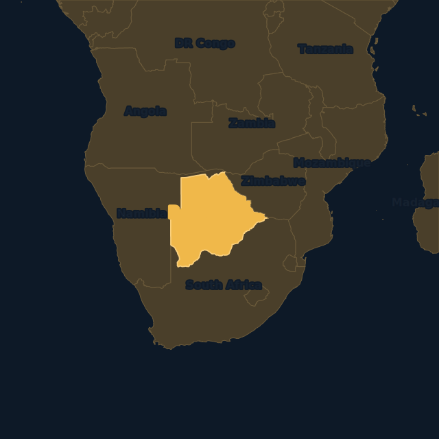 Botswana location map