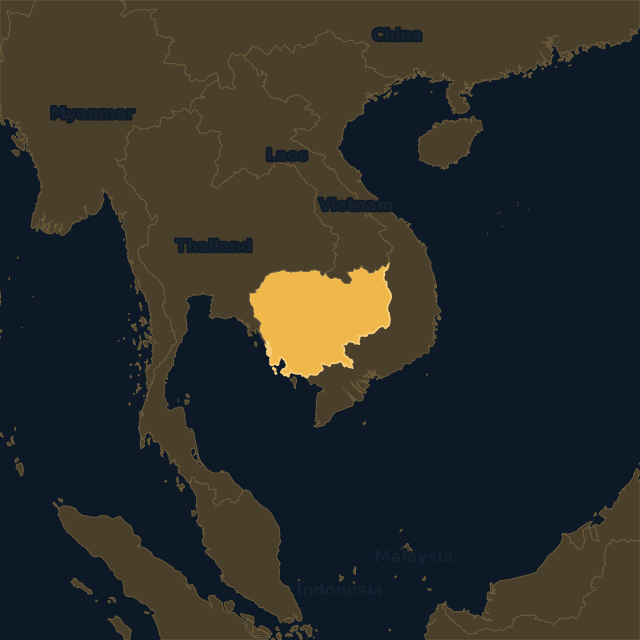 Cambodia location map