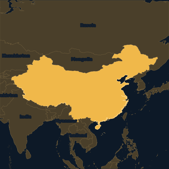 China location map