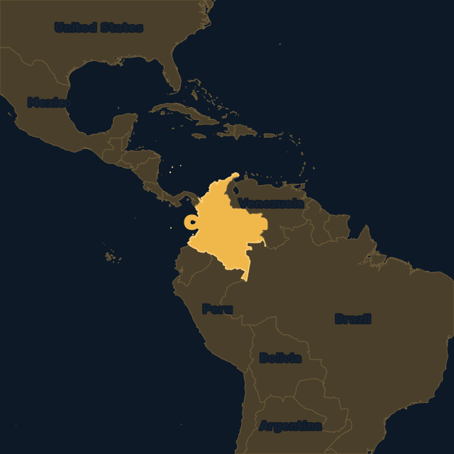 Colombia location map