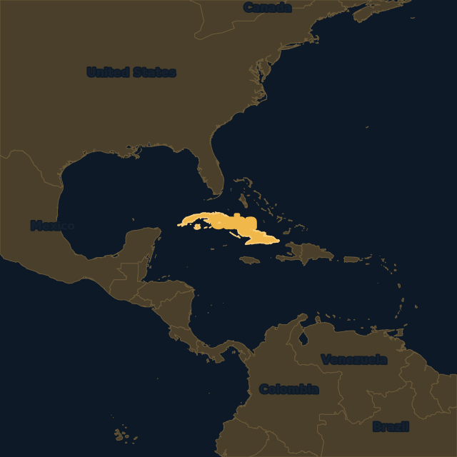 Cuba location map
