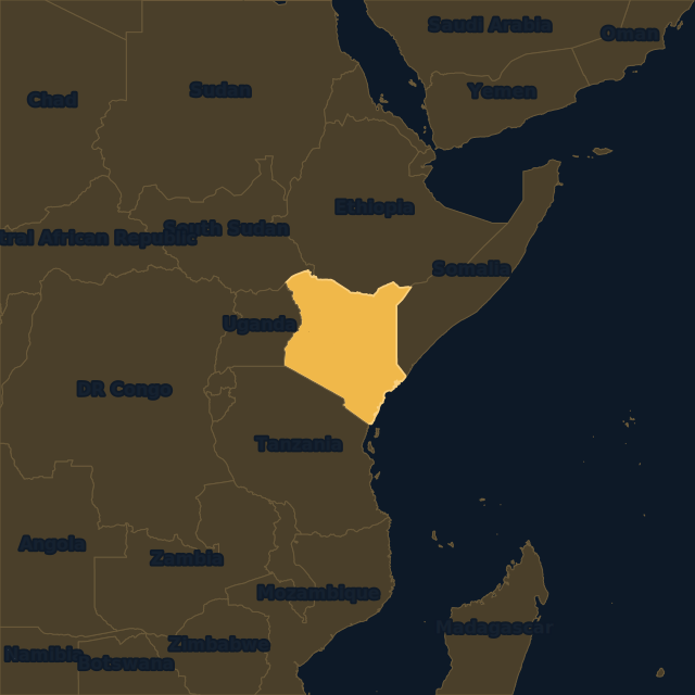 Kenya location map