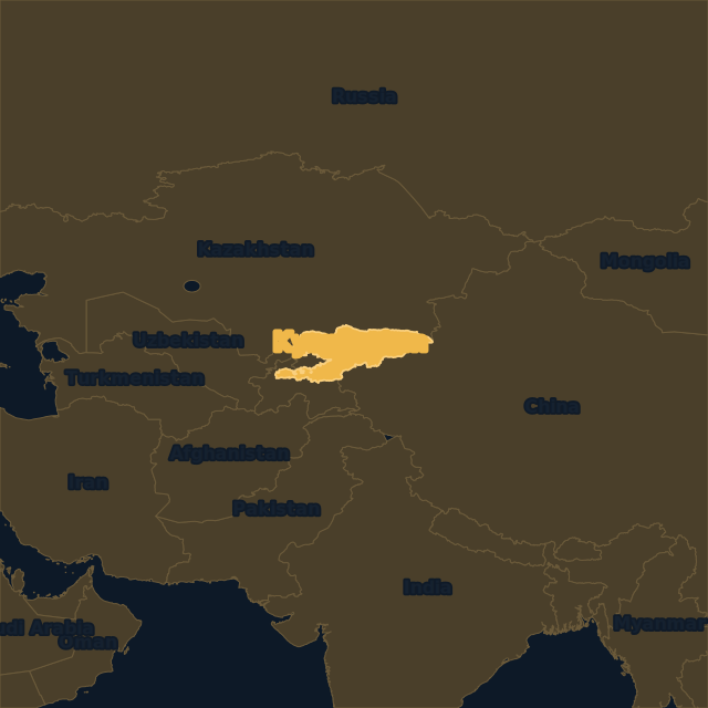Kyrgyzstan location map