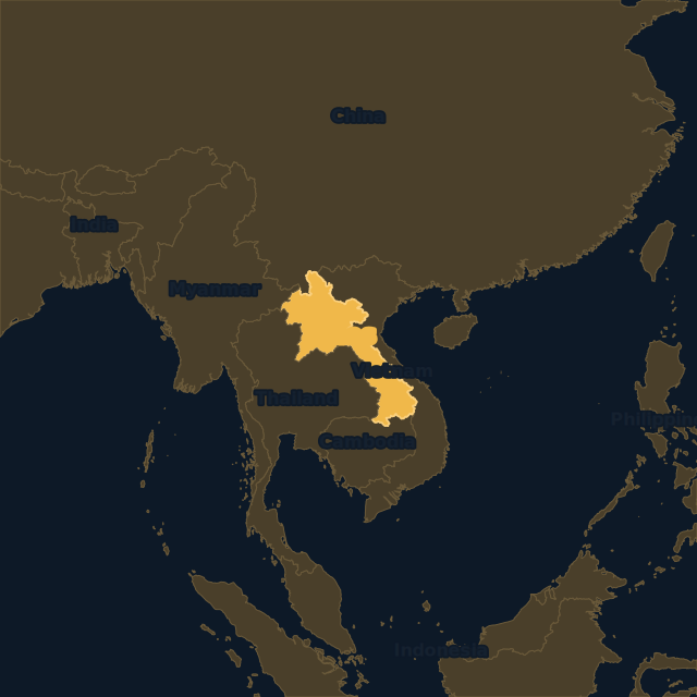 Laos location map