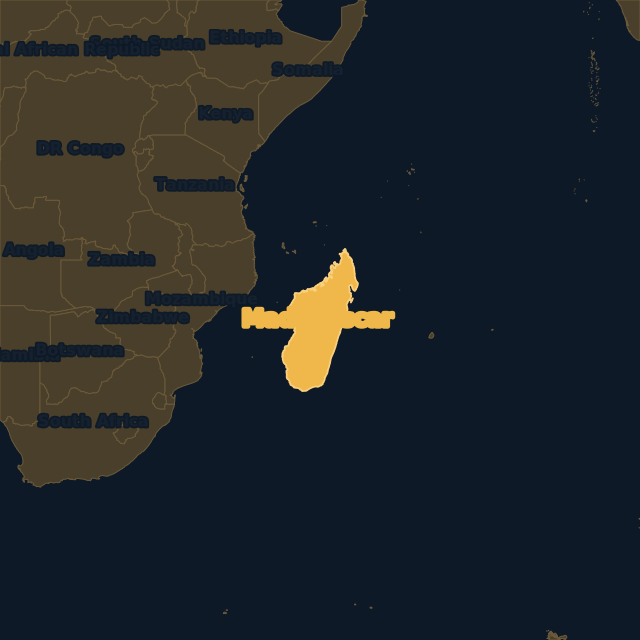 Madagascar location map