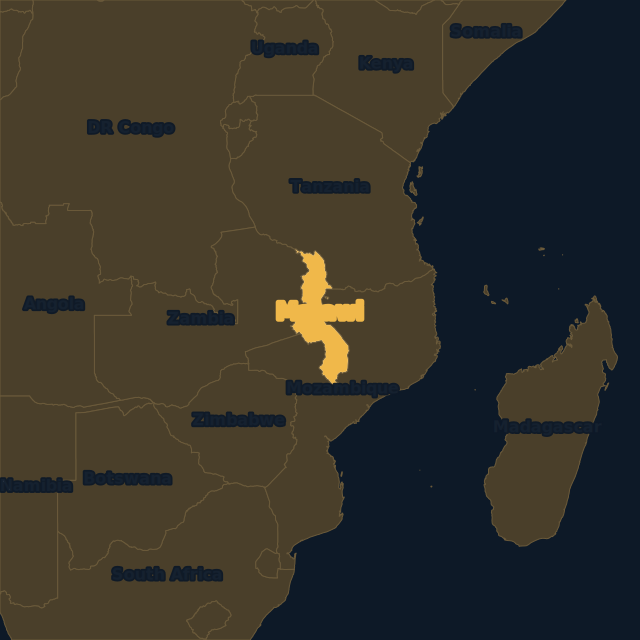 Malawi location map