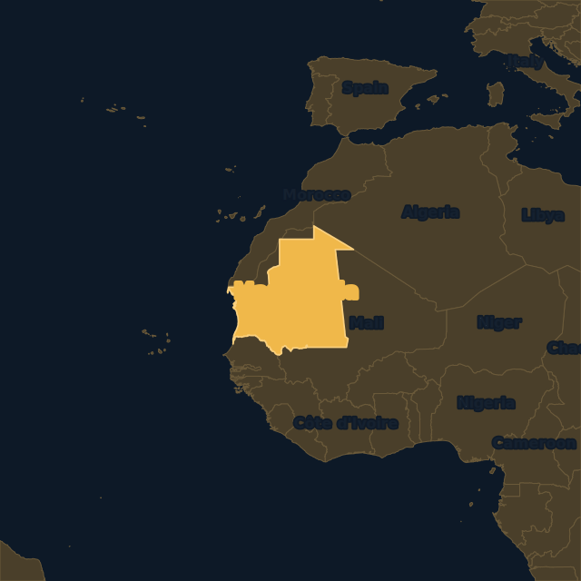 Mauritania location map