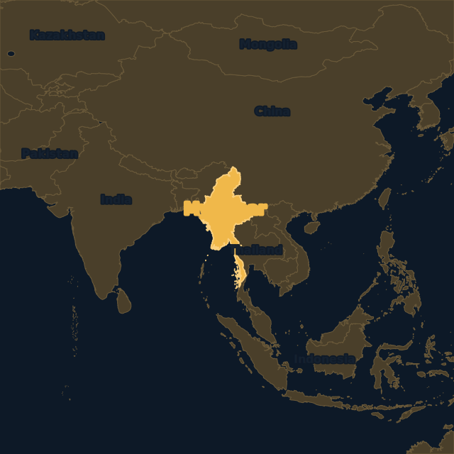 Myanmar location map