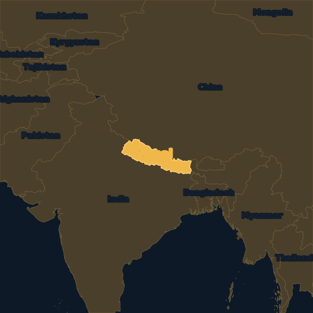 Nepal location map