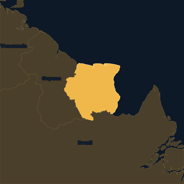 Suriname location map