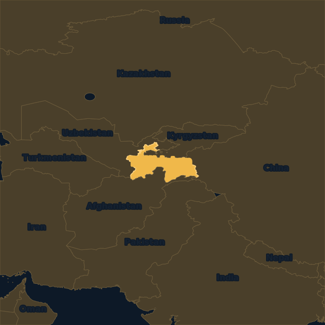 Tajikistan location map