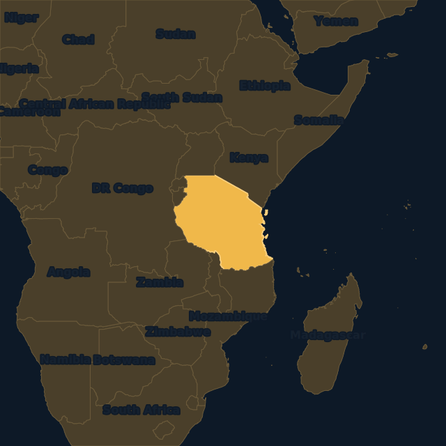 Tanzania location map