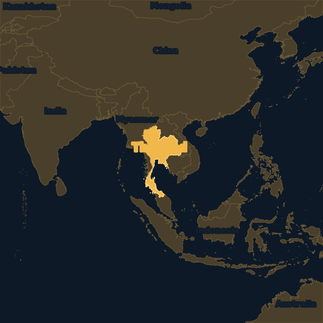 Thailand location map