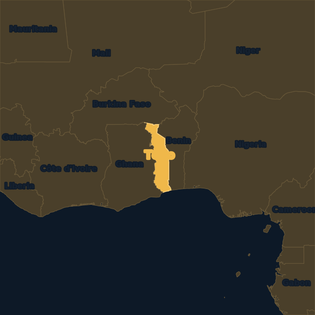 Togo location map