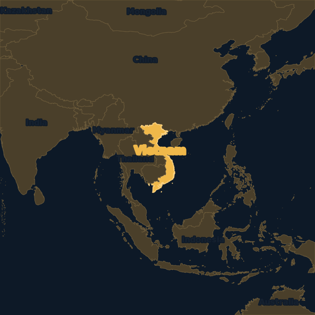 Vietnam location map